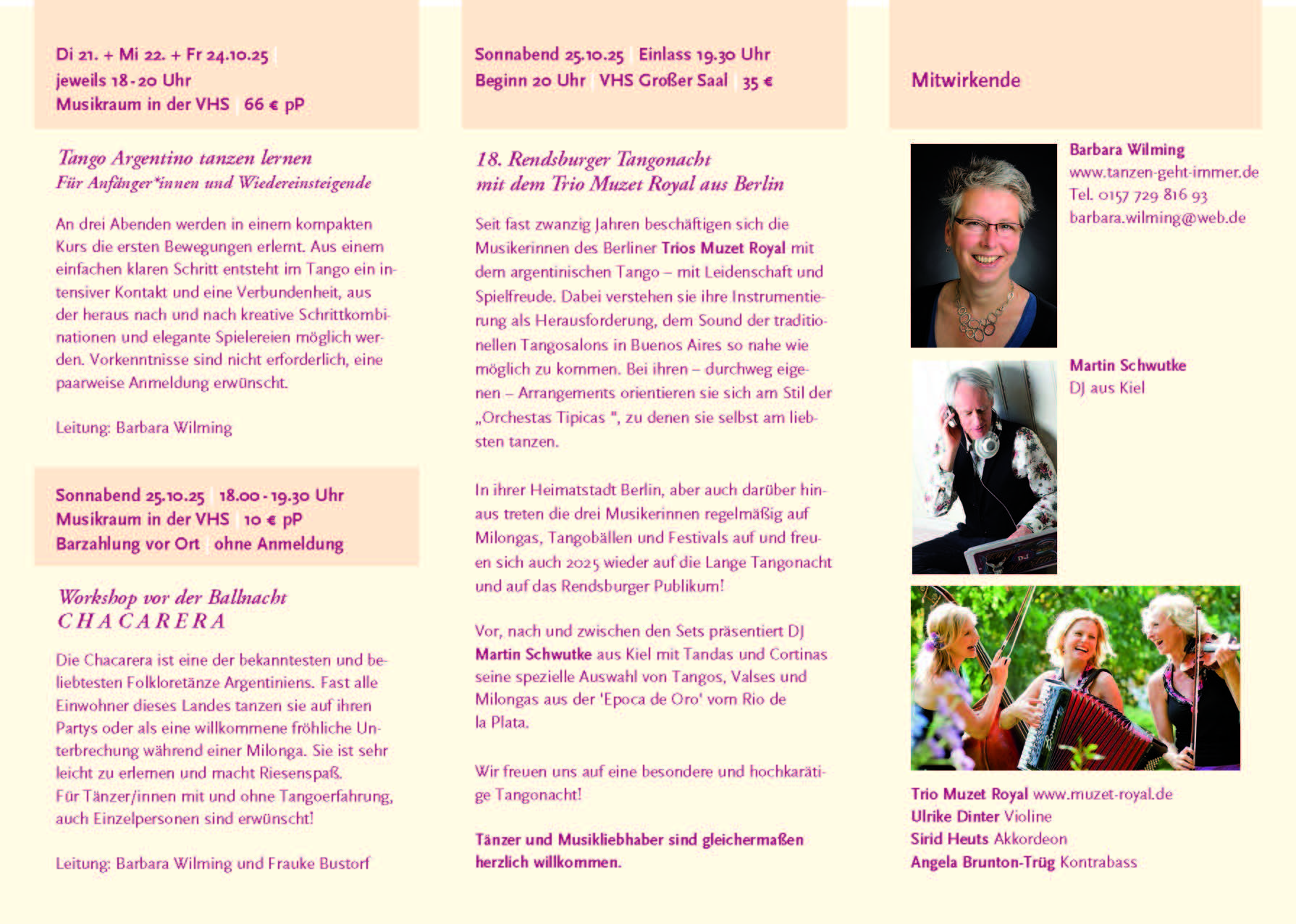 6. Tango Woche in RD im Oktober 2024